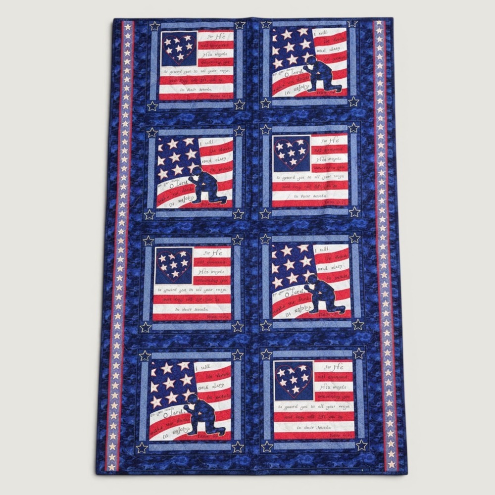 Soldiers Prayer Fabric Panel Beth Yarbrough Springs Creative Patriotic 70x44.5